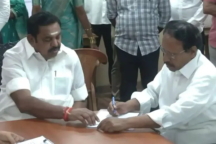AIADMK Rajya Sabha candidate M Thambidurai