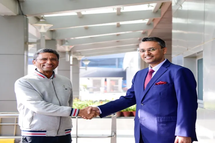 Minister of Foreign Affairs and Diaspora of Seychelles, Mr. Barry Faure on his arrival, to attend the Raisina Dialogue 2026