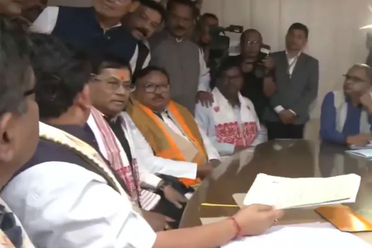 Assam NDA candidates file nominations for Rajya Sabha polls