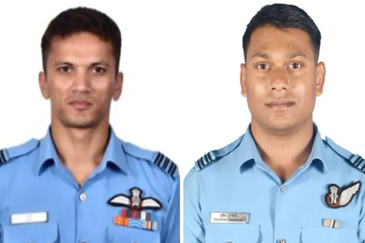 Squadron Leader Anuj and Flight Lieutenant Purvesh Duragkar