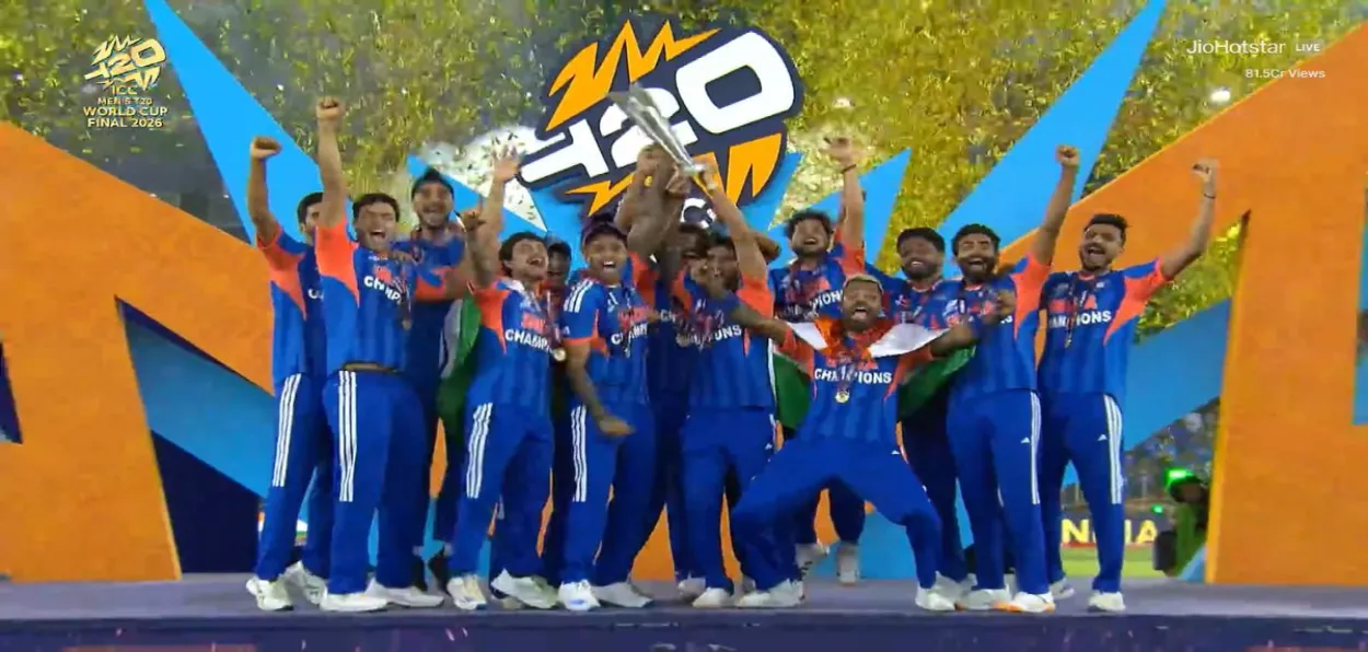 Team India with World Cup