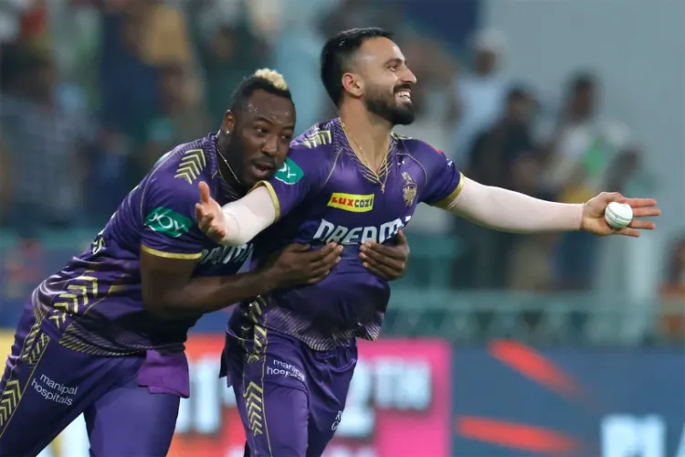 Kolkata Knight Riders' hard-hitter Ramandeep Singh and Andre Russell 