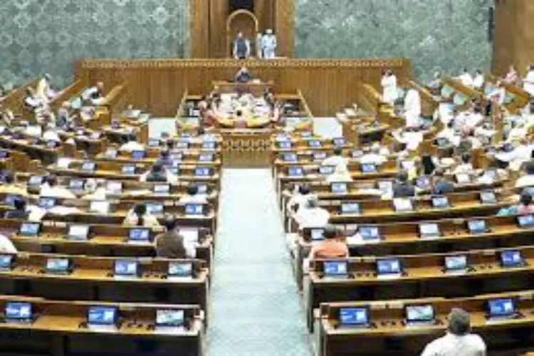 Visual from Lok Sabha