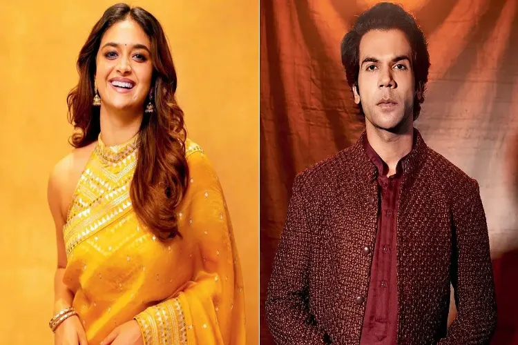 Actors RajKummar Rao and Keerthy Suresh 