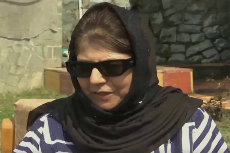 Peoples Democratic Party chief Mehbooba Mufti 