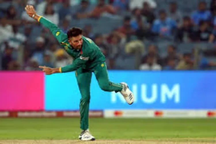 South African spinner Keshav Maharaj 