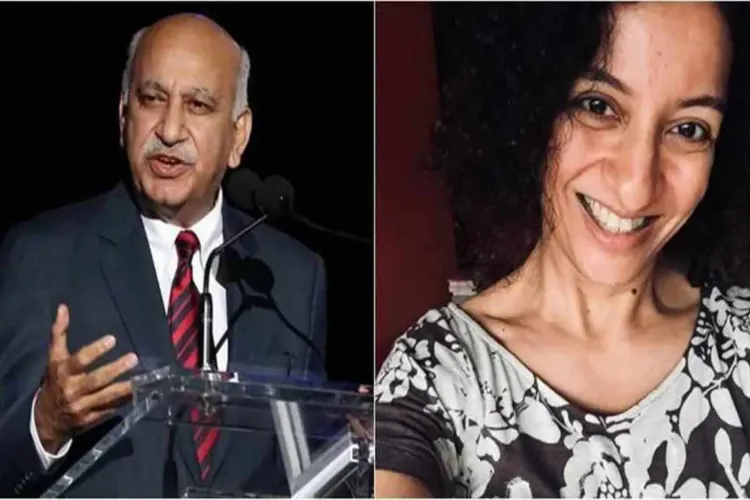 Former Union minister M. J. Akbar and Journalist Priya Ramani 