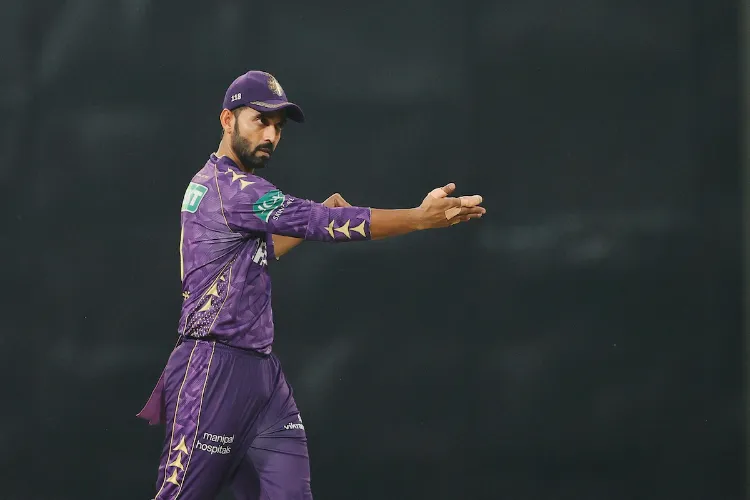 KKR skipper Ajinkya Rahane 