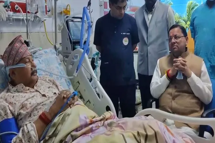 Uttarakhand CM Pushkar Singh Dhami and state Tourism Minister Satpal Maharaj 