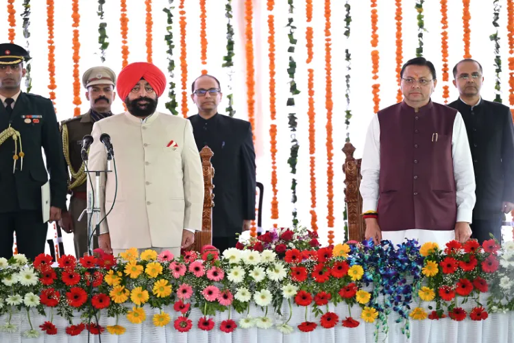 Uttarakhand CM Pushkar Singh Dhami and Governor Gurmit Singh