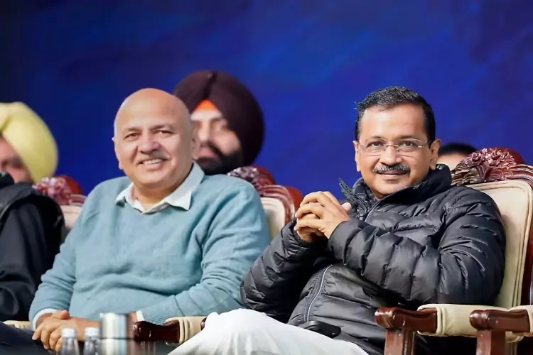 Former Delhi Chief Minister Arvind Kejriwal, senior AAP leader Manish Sisodia