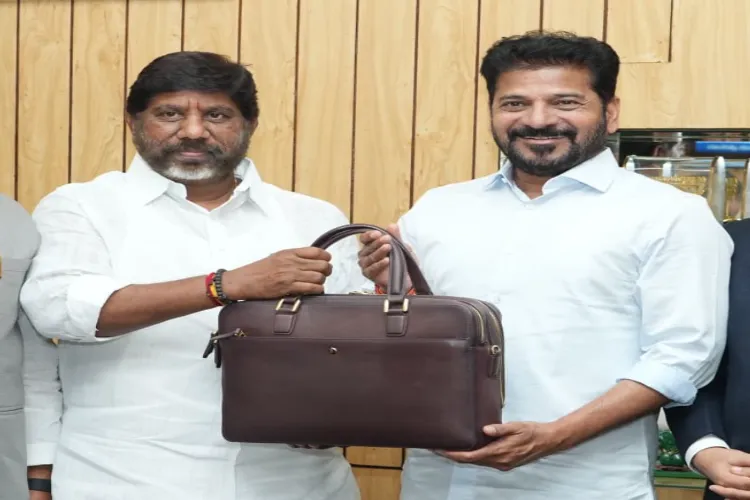 Telangana CM Revanth Reddy and state Finance Minister Bhatti Vikramarka
