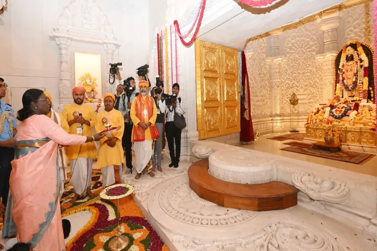 President of India, Droupadi Murmu visited the sacred samadhi site of Baba Neem Karoli Ji in Vrindava