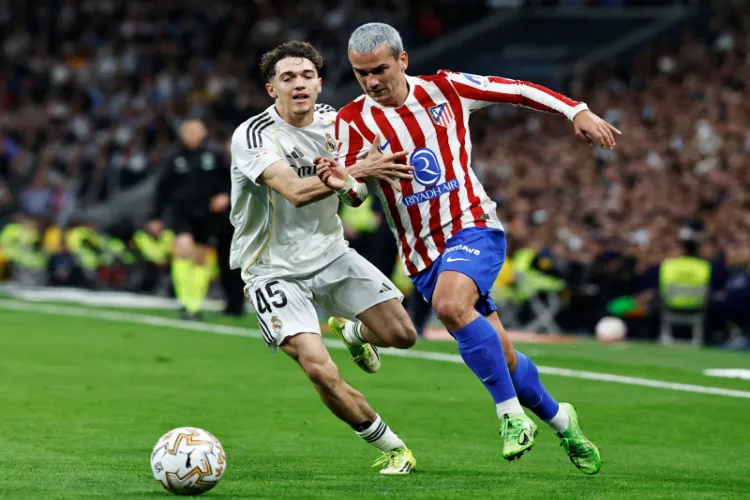 Antoine Griezmann in action
