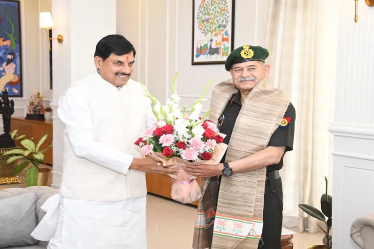 Chief of Army Staff Upendra Dwivedi meets Madhya Pradesh Chief Minister Mohan Yadav