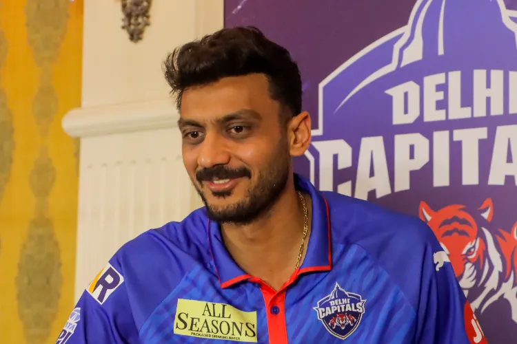 Delhi Capitals captain Axar Patel during a press conference ahead of the IPL 2026 season, in New Delhi, Monday, March 23, 2026