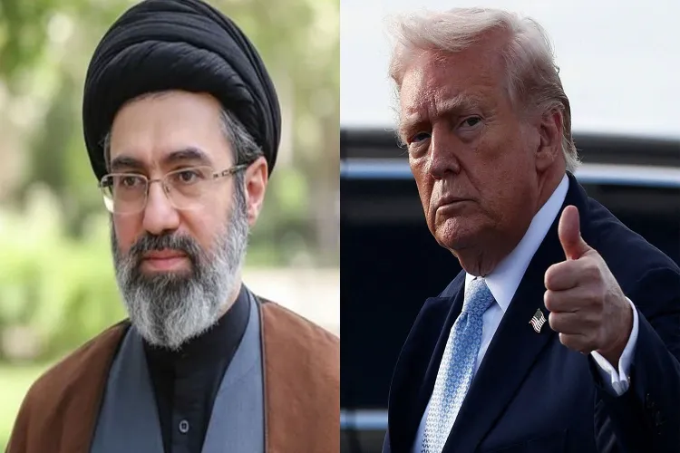 Iran's Supreme Leader Mojtaba Khamenei and US President Donald Trump