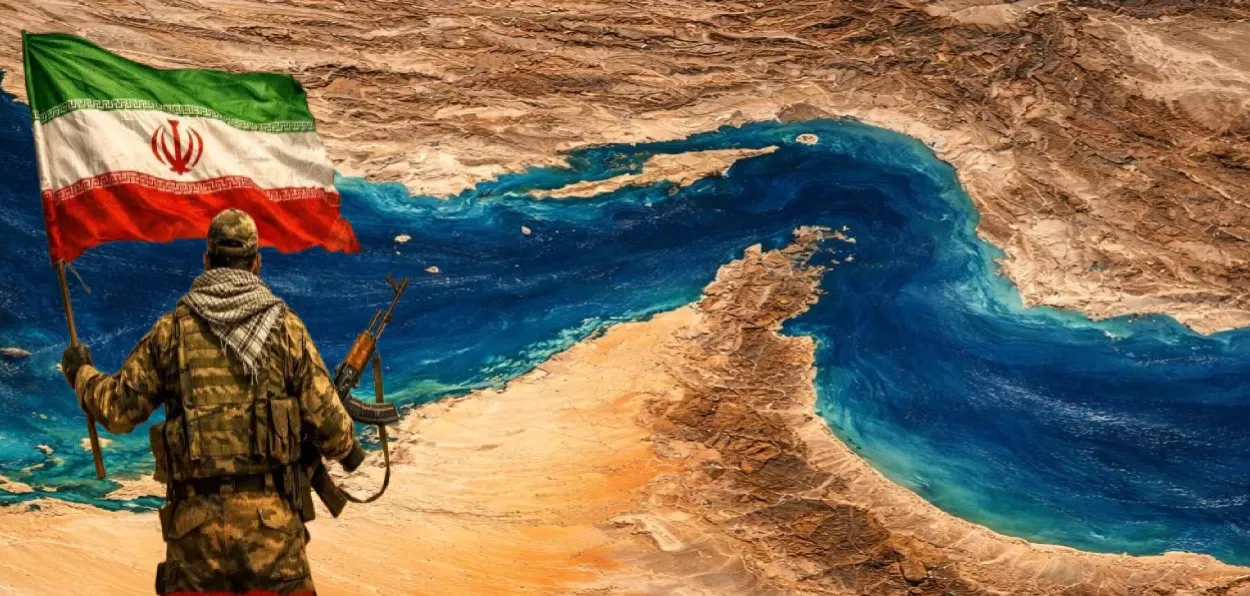 Graphic depiction of Iran's hold over Hormuz strait