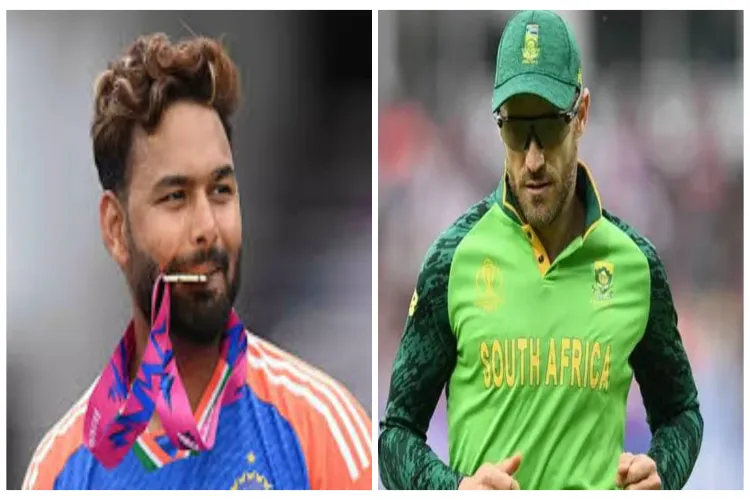 South African batting veteran Faf Du Plessis and Rishabh Pant