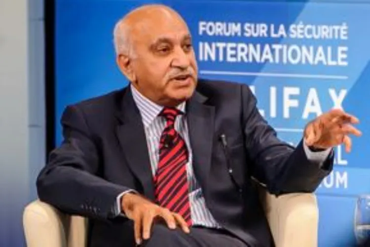 Journalist and former MOS M J Akbar