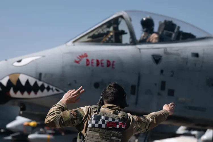 A US Air Force A-10 Thunderbolt II attack aircraft used during Operation Epic Fury 