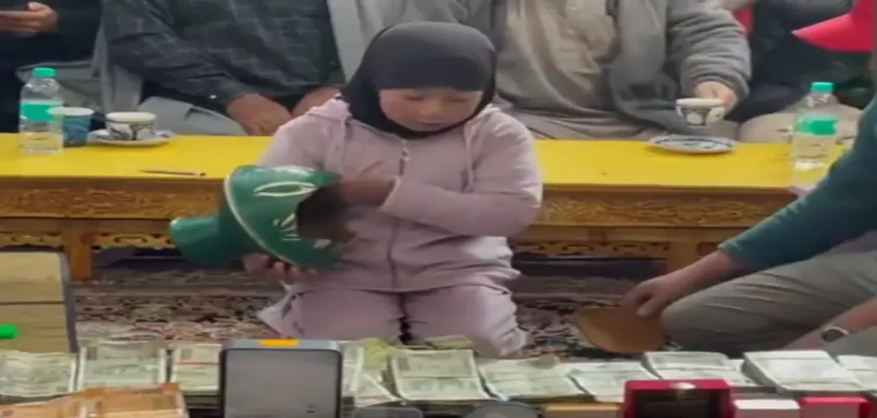 A young girl from Ladakh broke her piggy bank to contribute to aid for Iran.