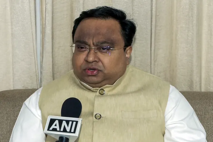 Biju Janata Dal (BJD) leader and Rajya Sabha MP Sasmit Patra 