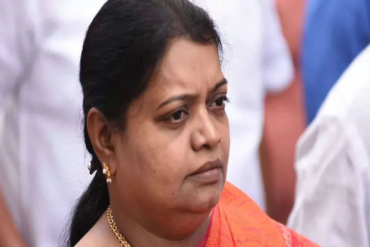 Tamil Nadu Minister and DMK candidate from Thoothukudi, P Geetha Jeevan