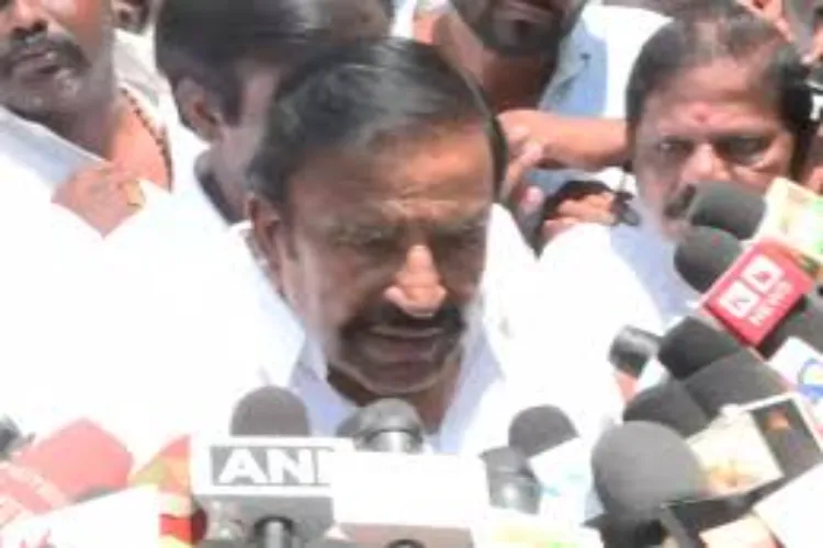  DMK candidate and Minister KN Nehru 