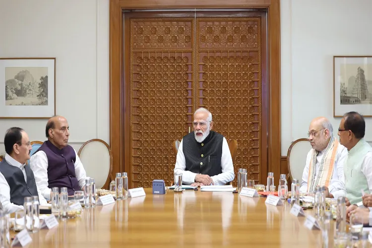 Earlier visual of Prime Minister Narendra Modi chairing a meeting