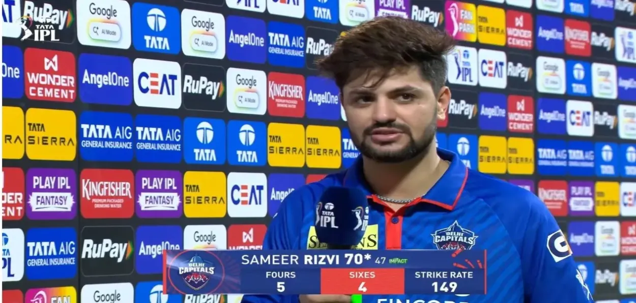 Sameer Rizvi, Delhi Capitals