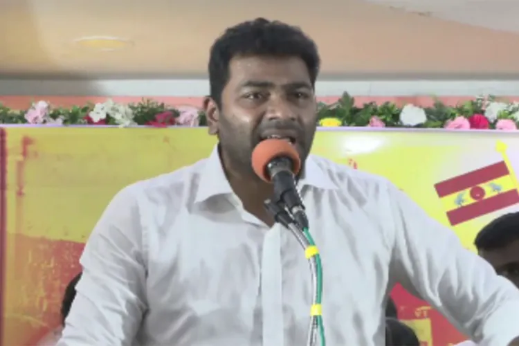 Tamilaga Vettri Kazhagam General Secretary Aadhav Arjuna 