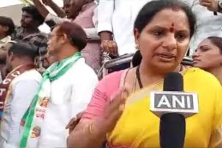 Telangana Jagruthi founder K Kavitha 