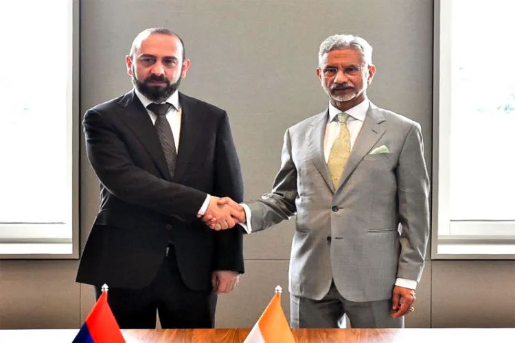 EAM S Jaishankar with Armenian Foreign Minister Ararat Mirzoyan