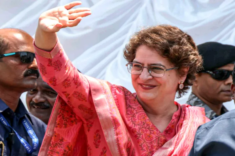 Congress leader Priyanka Gandhi 