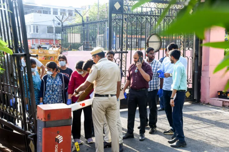 Visual from Delhi Assembly premises