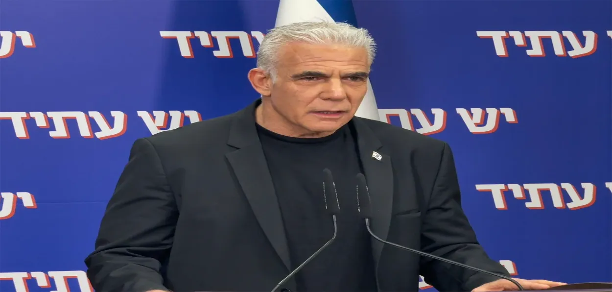 The leader of the Opposition in Israeli Parliament, Yair Lapid