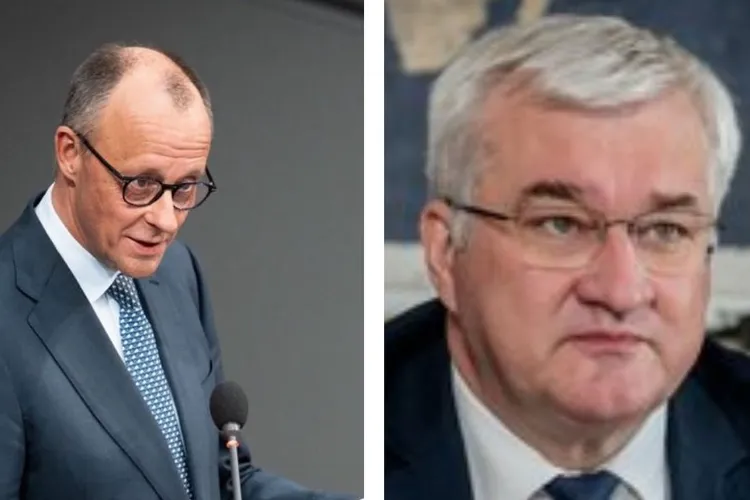 Germany’s Federal Chancellor Bundeskanzler Friedrich Merz and Andrii Sybiha, the Foreign Affairs Minister of Ukraine