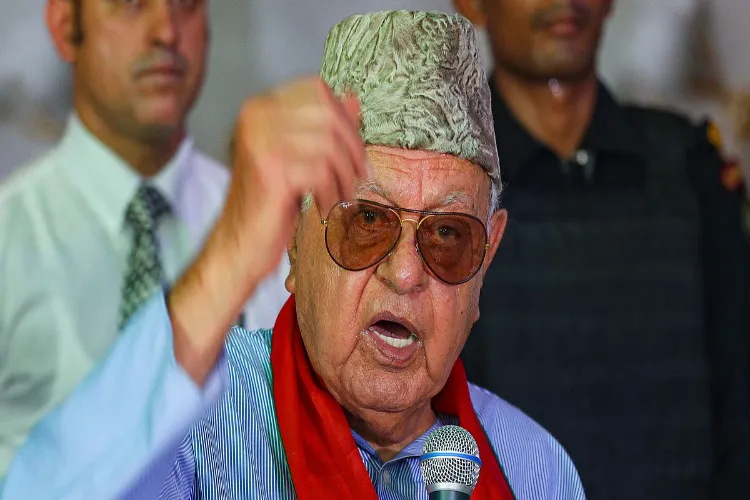 National Conference chief Farooq Abdullah