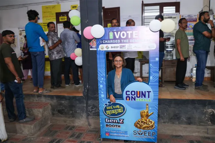 Seychelles High Commissioner to India, Lalatiana Accouche, visited a specialised ‘Gen Z’ polling booth in Thiruvananthapuram, Keraman 