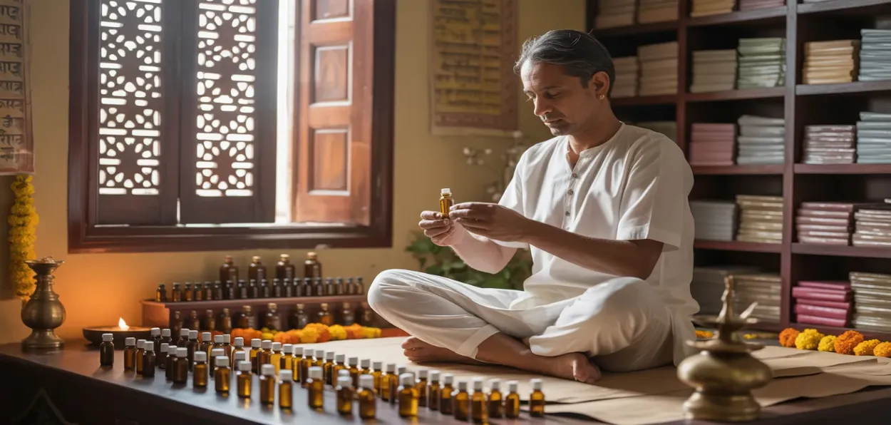 An AI-generated image of a Homeopath