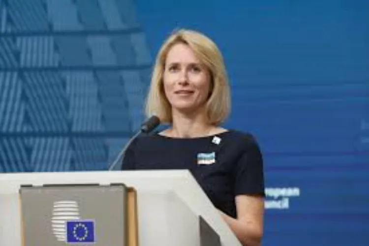 The European Union's foreign policy chief, Kaja Kallas