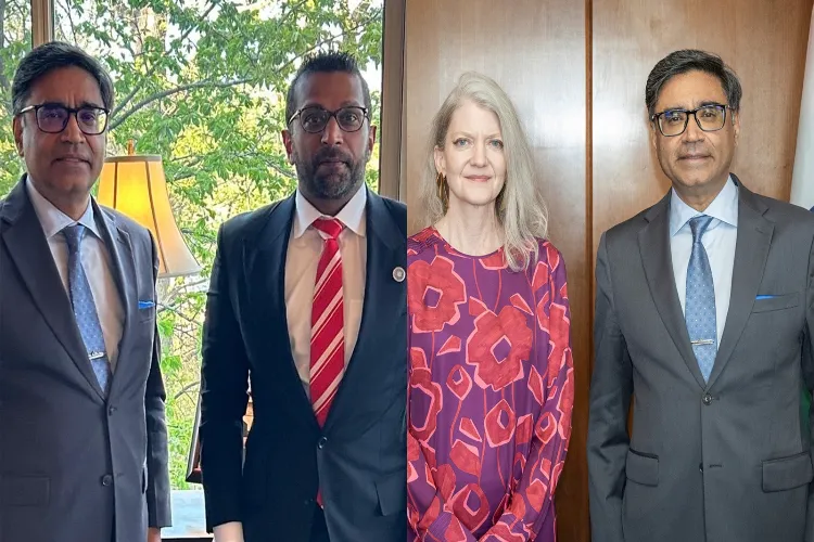 Foreign Secretary Misri with FBI Director Kash Patel, Under Sec Allison Hooker