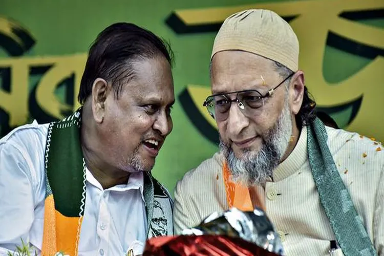 AIMIM President Asaduddin Owaisi with Humayun Kabir