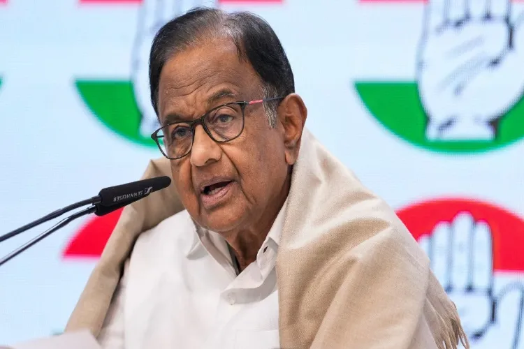 Senior Congress leader P Chidambaram