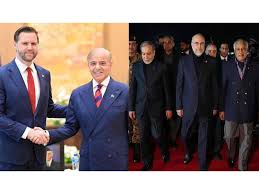 US Vice President JD Vance met Pakistan PM Shehbaz Sharif in Islamabad. Iranian delegation in Islamabad for peace talks 