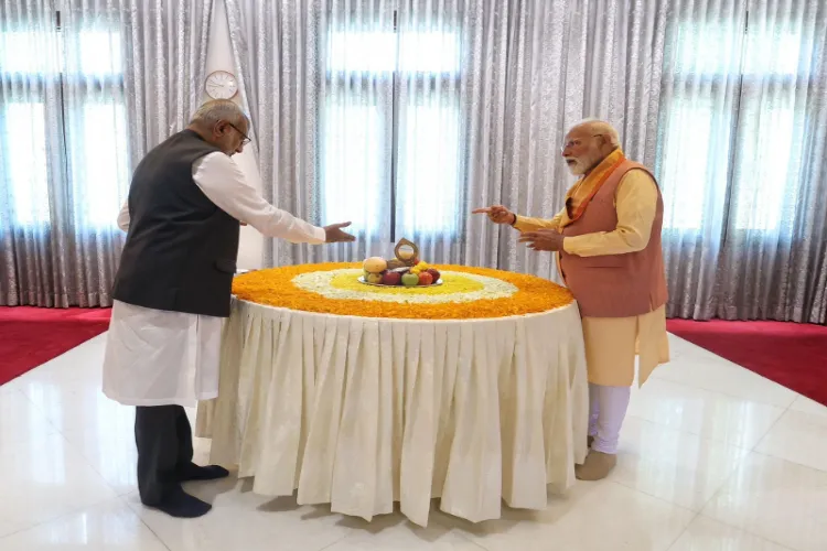 Prime Minister Narendra Modi with Vice President CP Radhakrishnan