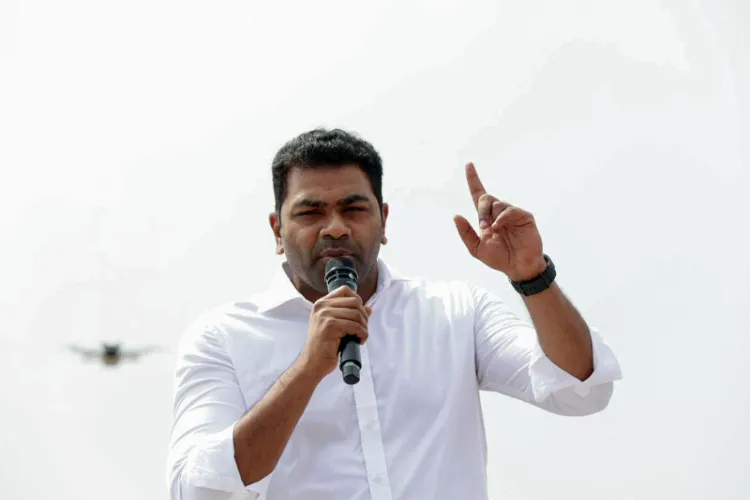 TVK's Villivakkam candidate and General Secretary of Campaign Management, Aadhav Arjuna 