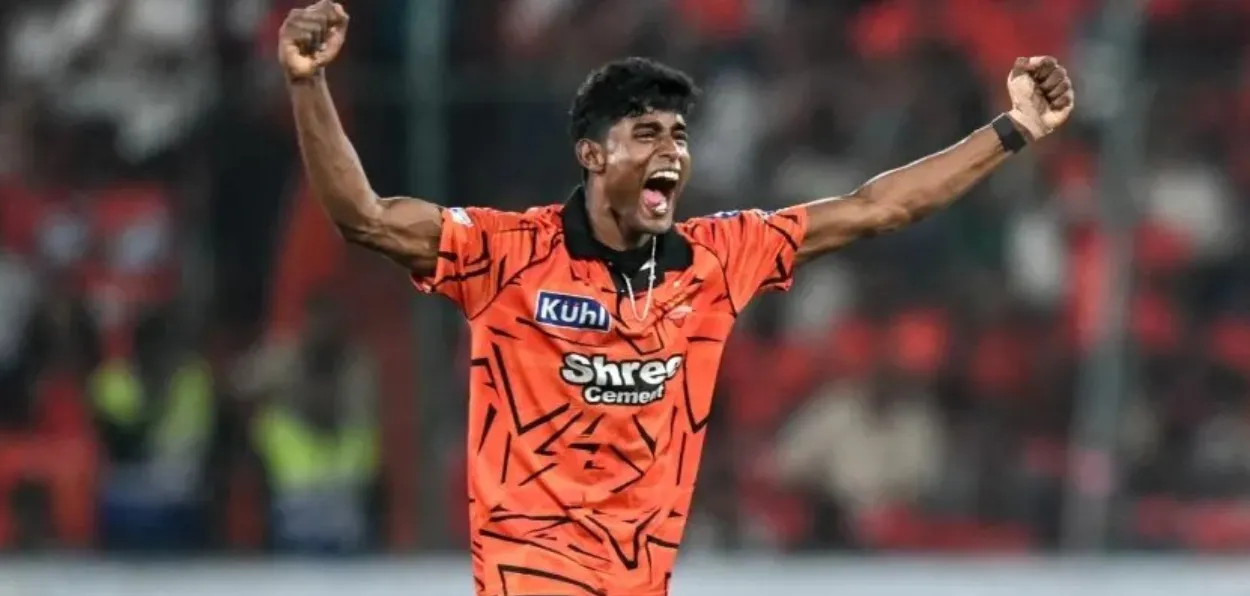 Sakib Hussain during the IPL match