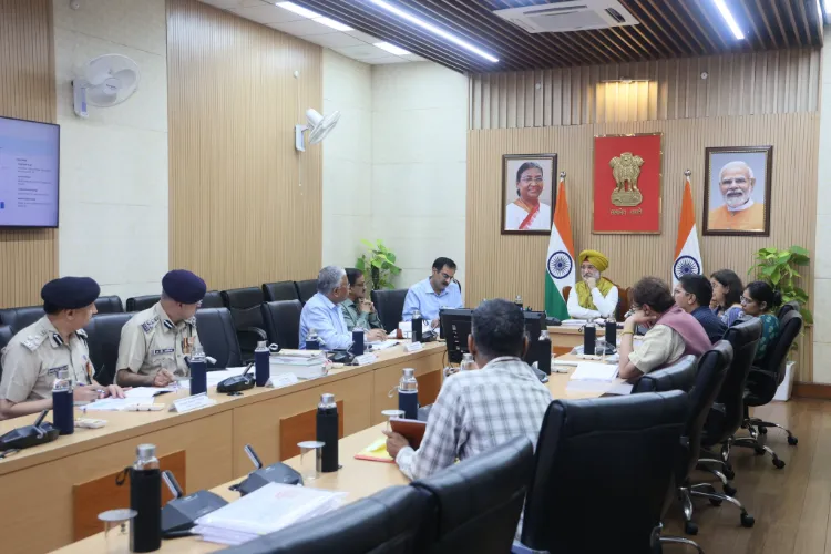 Delhi Lieutenant Governor Taranjit Singh Sandhu reviewed the functioning of the Delhi Fire Service